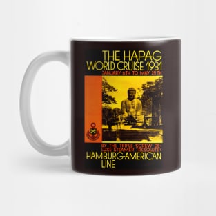 Hapag World Cruise 1931 - Vintage Travel Poster Mug